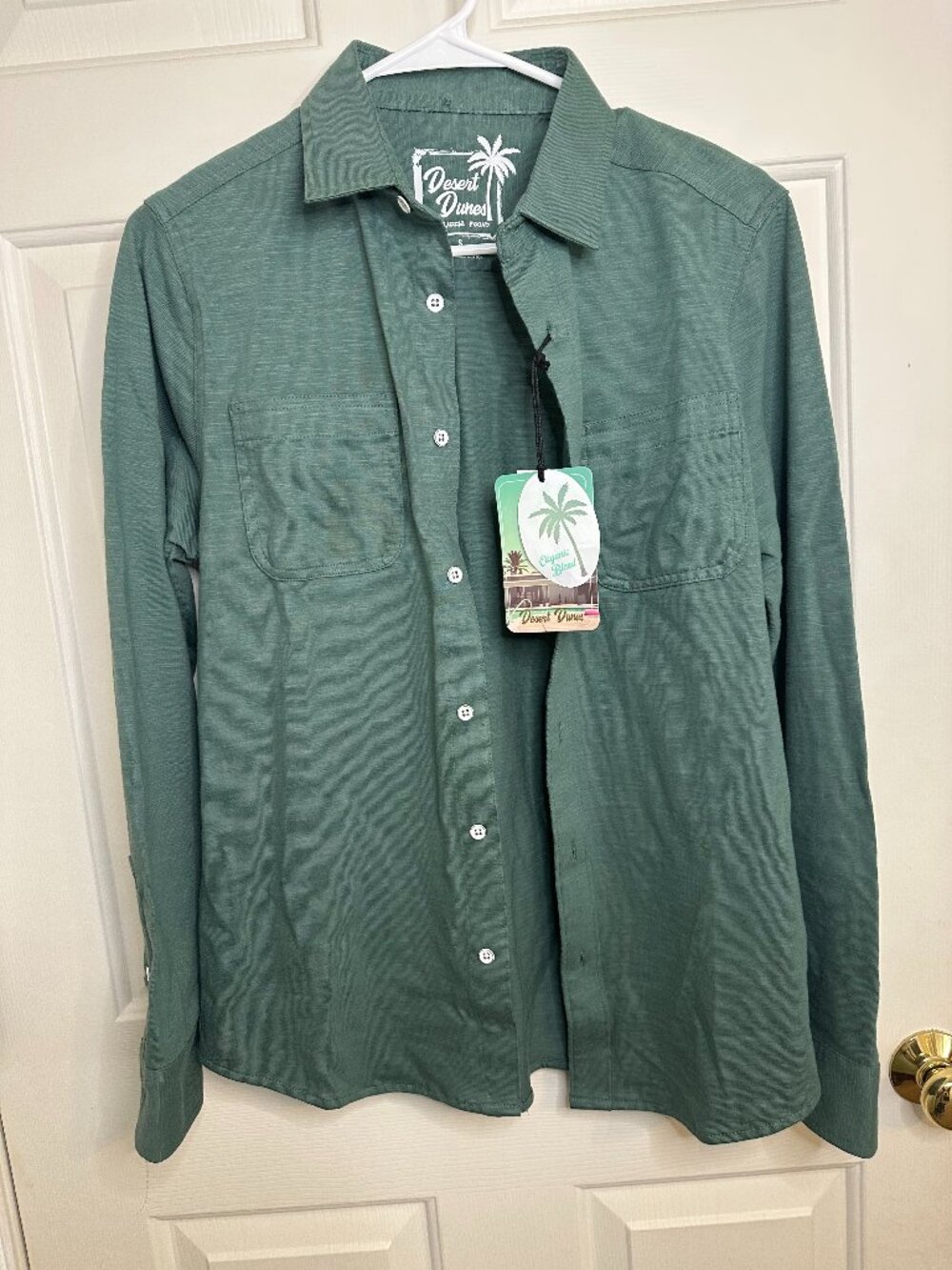 Desert Dunes Men's Button-Up Shirt – Size Small
